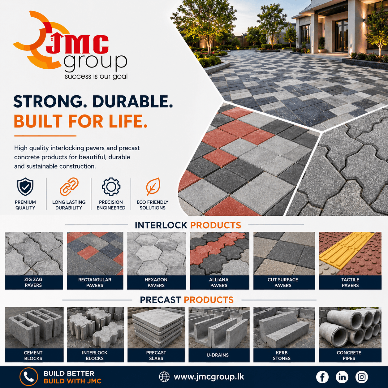 JMC precast concrete and interlocking paving products