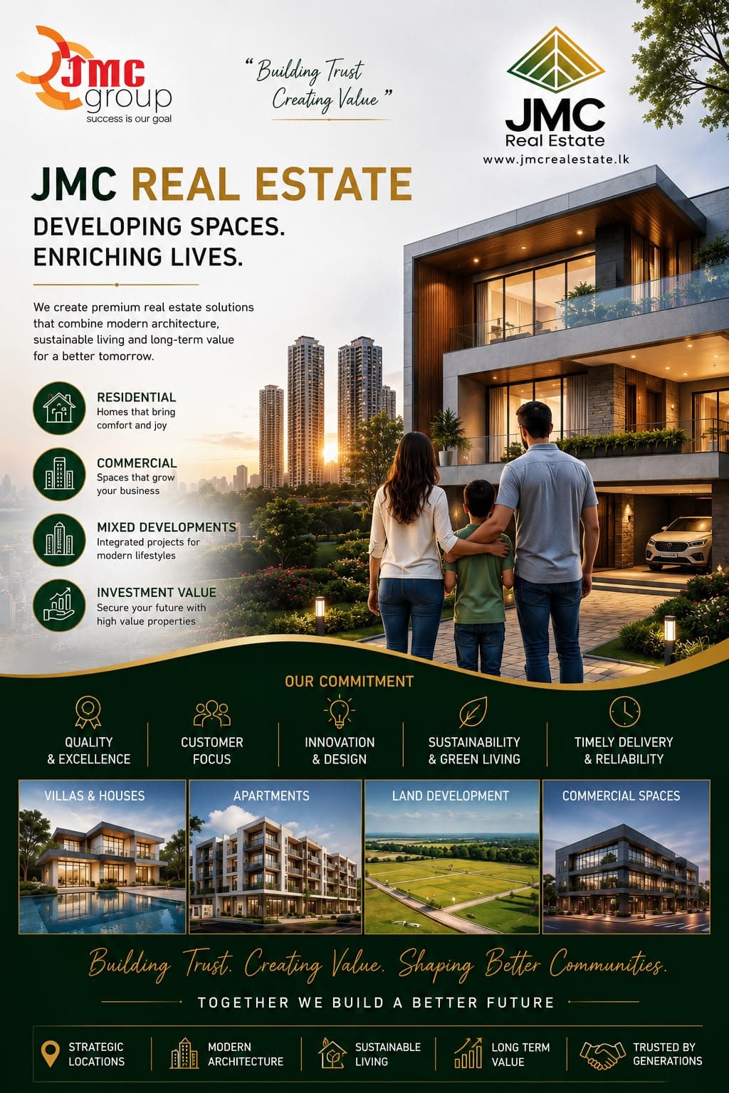 Modern JMC residential development in Sri Lanka